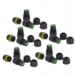 5 pieces waterproof IP68 connector 3 pin straight