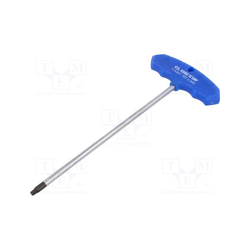1 pcs x KING TONY - 11A327R - Wrench, Torx®, TX27, Overall len: 238mm, Chrom-vanadium steel