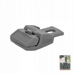 Clamping clip for floor mat, set of 10 pcs