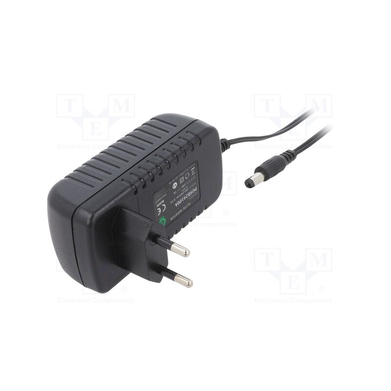 1 pcs x POS - POSB24100A - Power supply: switched-mode, plug, 24VDC, 1A, 24W, Plug: EU, 82.11%