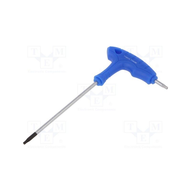 1 pcs x KING TONY - 116310R - Wrench, Torx®,Torx® with protection, T10H,TX10, tool steel