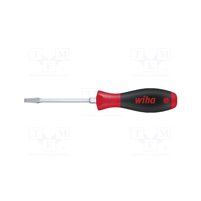 1 pcs x WIHA - 731 - Screwdriver, slot, assisted with a key, 3,5x0,6mm, SoftFinish®