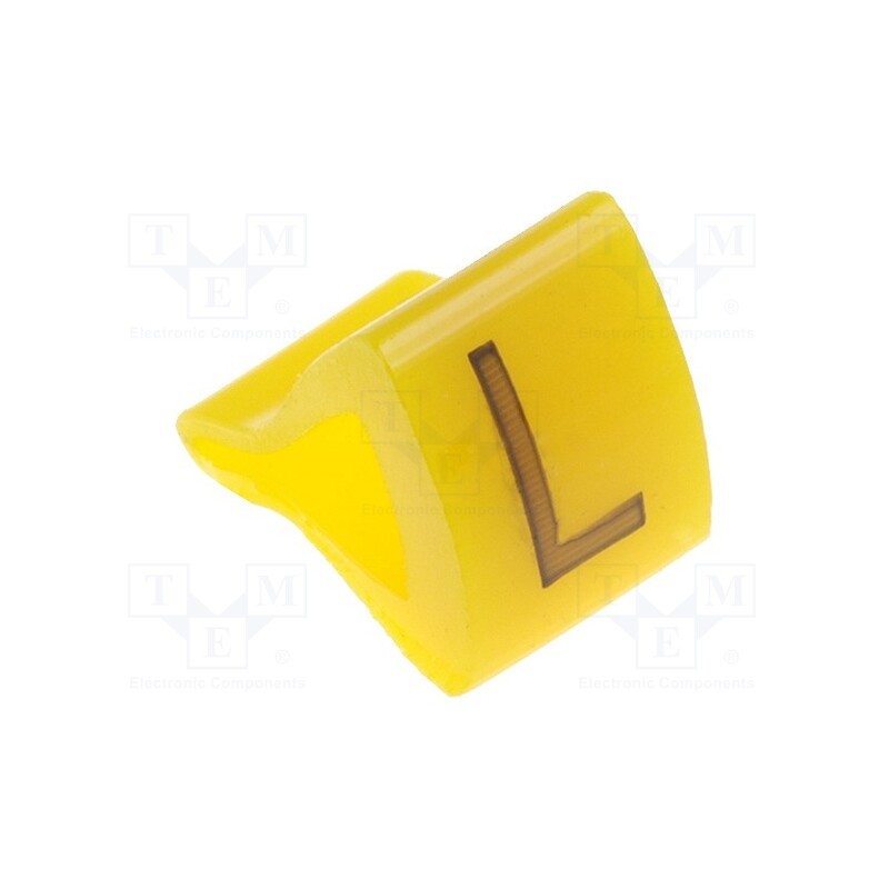 1 pcg x KURANT - MZ-1/L - Markers, Marking: L, 1.7÷3.5mm, H: 7mm, A: 6mm, -30÷100°C, leaded