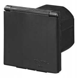 Cee 230v external black power socket