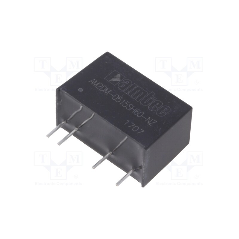1 pcs x AIMTEC - AM2DM-0515SH60-NZ - Converter: DC/DC, 2W, Uin: 4.5÷5.5V, Uout: 15VDC, Iout: 133mA, SIP7