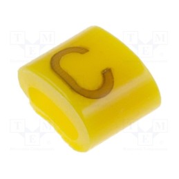 1 pcg x KURANT - MZ-0/C - Markers, Marking: C, 1.1÷2.5mm, H: 3mm, A: 6mm, -30÷100°C, leaded