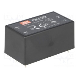 1 pcs x MEAN WELL - IRM-05-24 - Converter: AC/DC, 5.52W, 85÷264VAC, Usup: 120÷370VDC, Uout: 24VDC