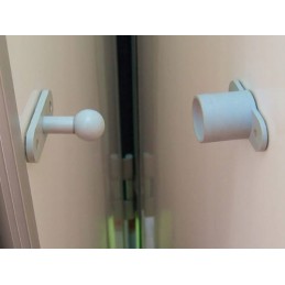 Gray caravan door lock