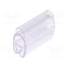 1 pcg x PARTEX - PT+20015A - Markers, 4÷10mm, PVC, transparent, -30÷60°C, PT+20, UL94V-0, W: 6mm