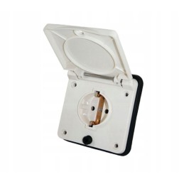 Schuko 230v white wall connection socket