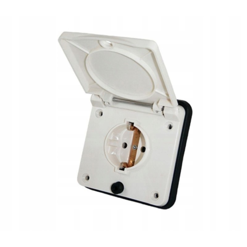 Schuko 230v white wall connection socket