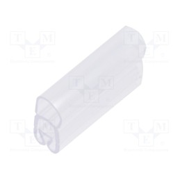 1 pcg x PARTEX - PT+10015A - Markers, 2.5÷5mm, PVC, transparent, -30÷60°C, PT+10, UL94V-0, W: 5mm