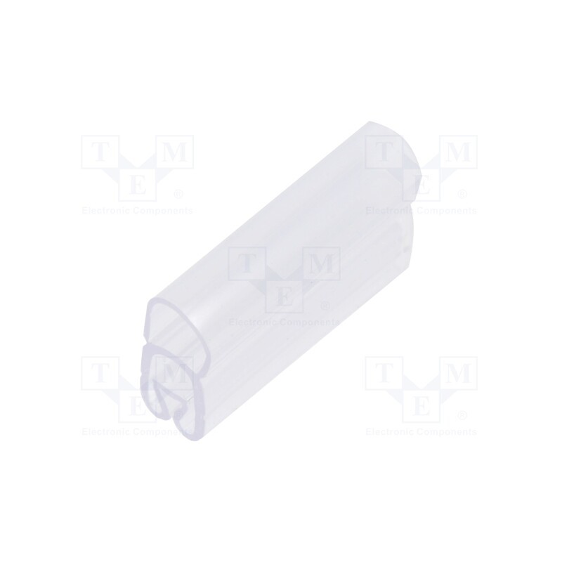 1 pcg x PARTEX - PT+10015A - Markers, 2.5÷5mm, PVC, transparent, -30÷60°C, PT+10, UL94V-0, W: 5mm