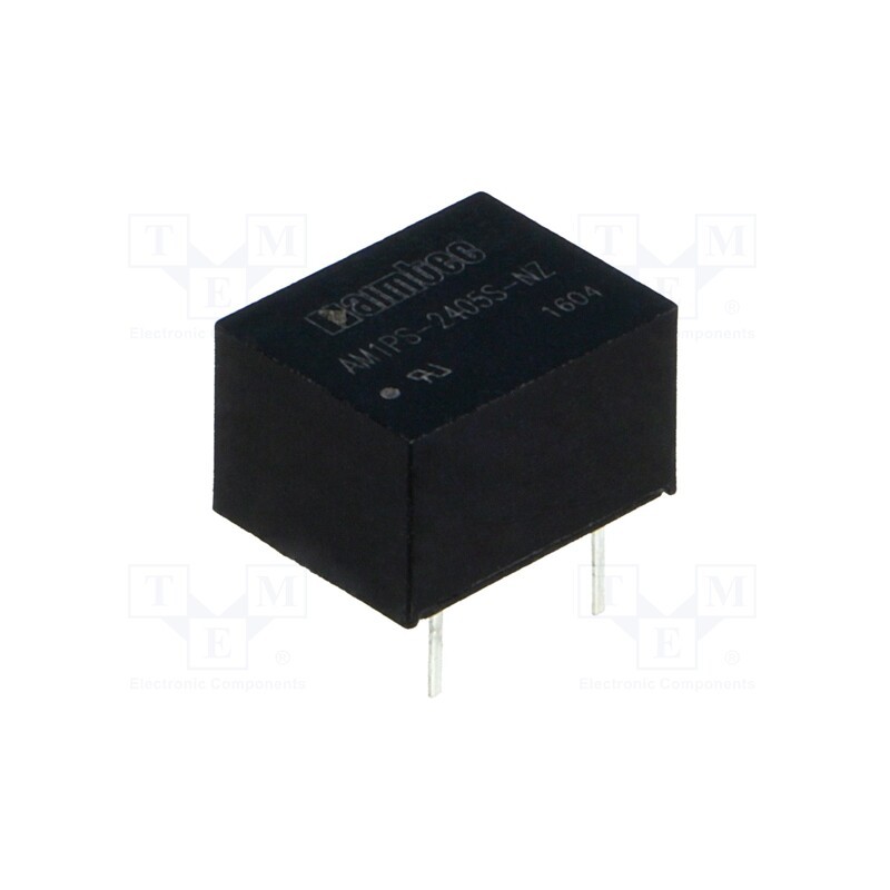 1 pcs x AIMTEC - AM1PS-2405S-NZ - Converter: DC/DC, 1W, Uin: 21.6÷26.4V, Uout: 5VDC, Iout: 200mA, DIP8