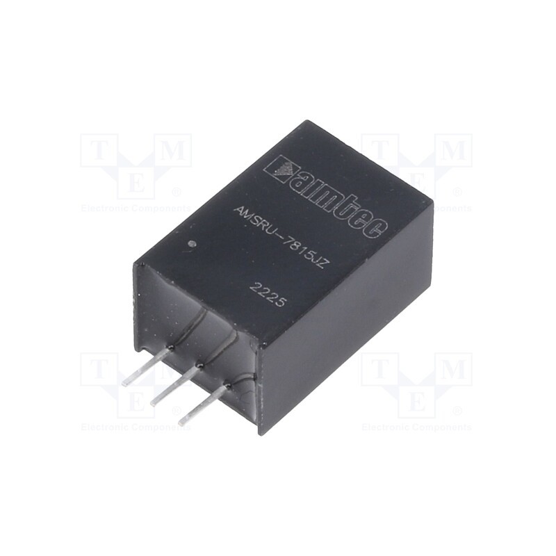 1 pcs x AIMTEC - AMSRU-7815JZ - Converter: DC/DC, 7.8W, Uin: 9÷90V, Uout: 15VDC, Iout: 0.5A, SIP3