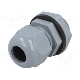 1 pcg x ALPHA WIRE - PPC7 SL080 - Cable gland, PG7, IP66,IP68, polyamide, dark grey, 10pcs.