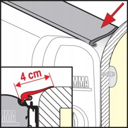Rain guard m fiamma awning seal