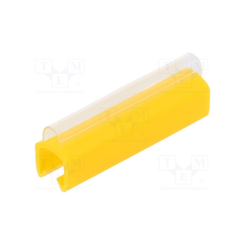 1 pcg x PARTEX - PTC40030A4 - Markers, Marking: empty, 5÷6.2mm, PVC, yellow, -30÷60°C, push-in