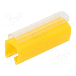 1 pcg x PARTEX - PTC40021A4 - Markers, Marking: empty, 5÷6.2mm, PVC, yellow, -30÷60°C, push-in