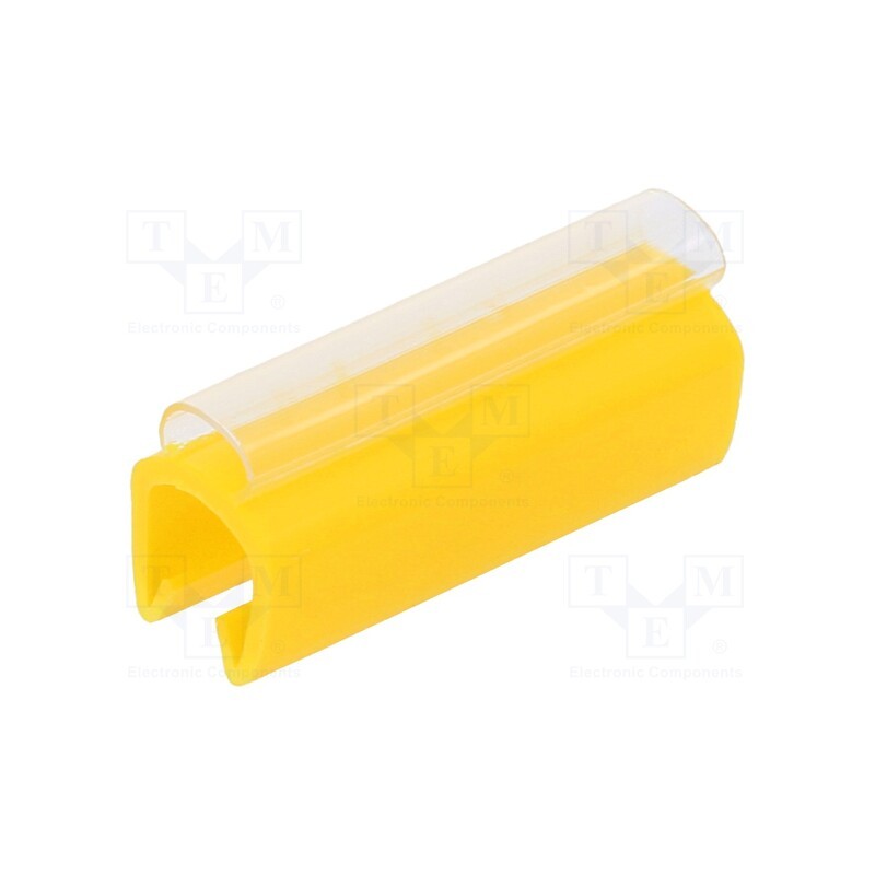 1 pcg x PARTEX - PTC40021A4 - Markers, Marking: empty, 5÷6.2mm, PVC, yellow, -30÷60°C, push-in