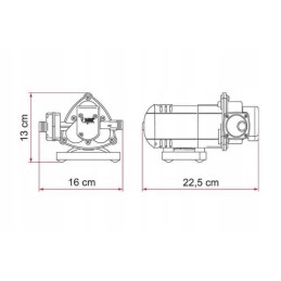 Pressure water pump 10l aqua 8 fiamma