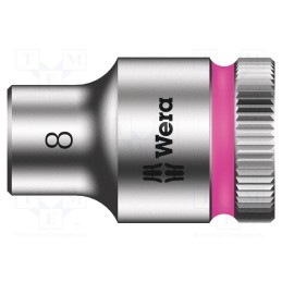 1 pcs x WERA - 5003553001 - Socket, 6-angles,socket spanner, HEX 8mm, 3/8', 29mm, Zyklop