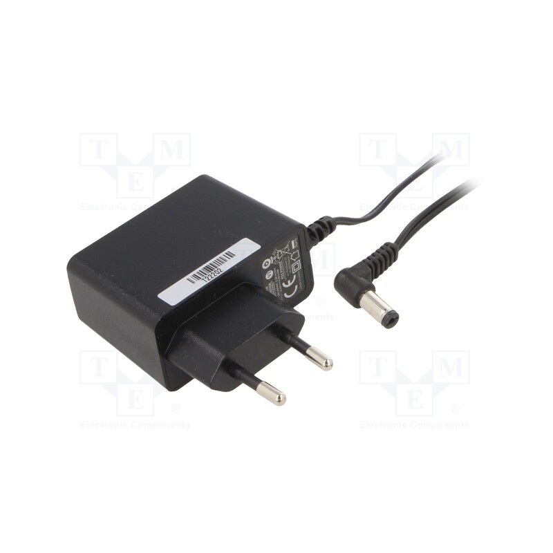 1 pcs x POS - POSC12050A-L - Power supply: switched-mode, plug, 12VDC, 0.5A, 6W, Plug: EU, 78.88%