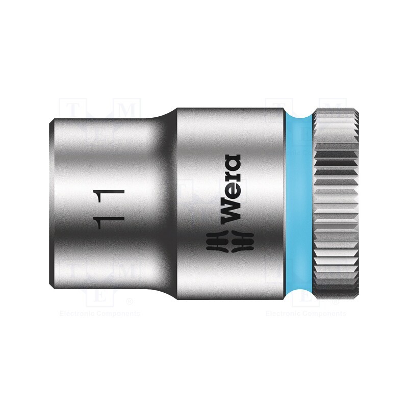 1 pcs x WERA - 5003556001 - Socket, 6-angles,socket spanner, HEX 11mm, 3/8', 29mm, Zyklop