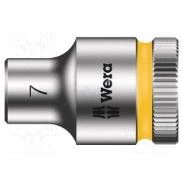 1 pcs x WERA - 5003552001 - Socket, 6-angles,socket spanner, HEX 7mm, 3/8', 29mm, Zyklop