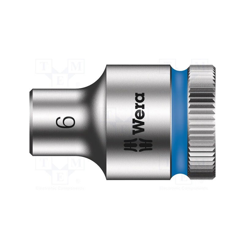 1 pcs x WERA - 5003551001 - Socket, 6-angles,socket spanner, HEX 6mm, 3/8', 29mm, Zyklop