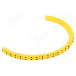 1 pcg x PARTEX - PA-02003PV40.: - Markers, Marking: : , 1.3÷3mm, PVC, yellow, -30÷60°C, leaded, PA-02