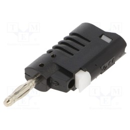 1 pcs x ELECTRO-PJP - 1090-0 - Plug, 4mm banana, 36A, 30VAC, 60VDC, black, non-insulated, 57.2mm