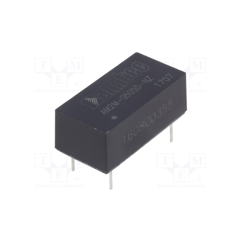 1 pcs x AIMTEC - AM2M-0505D-NZ - Converter: DC/DC, 2W, Uin: 4.5÷5.5V, Uout: 5VDC, Uout2: -5VDC, DIP14