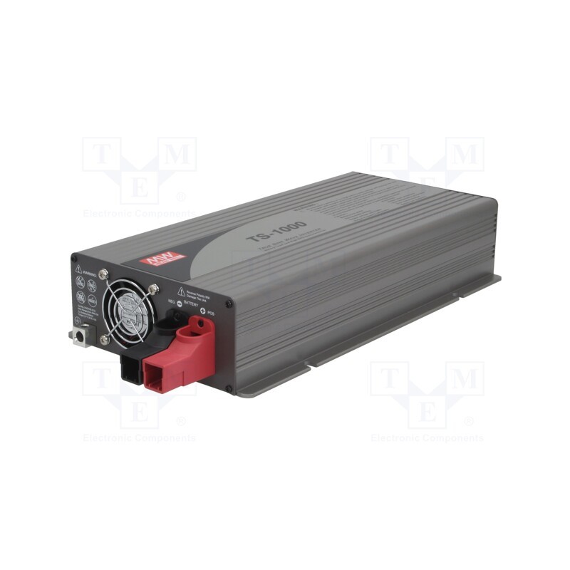 1 pcs x MEAN WELL - TS-1000-224B - Converter: DC/AC, 1000W, Uout: 230VAC, 21÷30VDC, Out: mains 230V