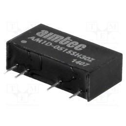 1 pcs x AIMTEC - AM1D-0515SH30Z - Converter: DC/DC, 1W, Uin: 4.5÷5.5V, Uout: 15VDC, Iout: 70mA, SIP7