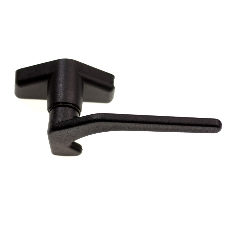 Window glass handle with quick connector