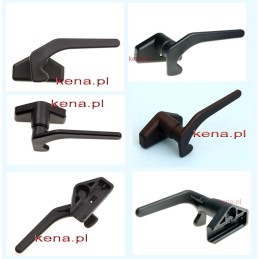 Window glass handle with quick connector