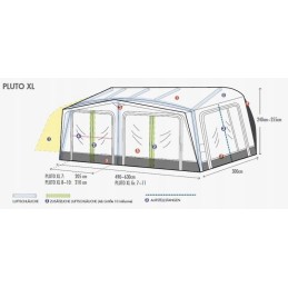 Pumped vestibule for pluto xl 7 911 945 westfield camping trailer