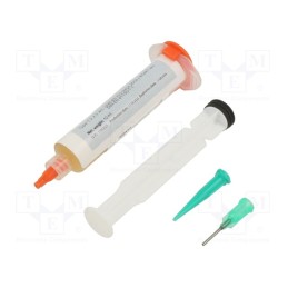 1 pcs x BROQUETAS - BTFO-81-2H - Flux: rosin based, halide,ROM1, gel, syringe, 10ml, yellow