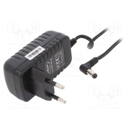 1 pcs x CELLEVIA POWER - CLW-0909-W2E-EB-L - Power supply: switched-mode, plug, 9VDC, 1A, 9W, Plug: EU, 82%, black