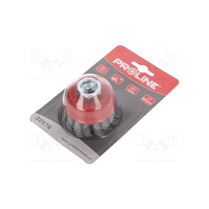 1 pcs x PROLINE - 32576 - Cup brush, 65mm, Mounting: M14