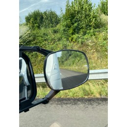 Universal mirror for towing caravans