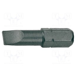 1 pcg x UNIOR - 602371 - Screwdriver bit, slot, 4,0x0,5mm, Overall len: 25mm, 3pcs.