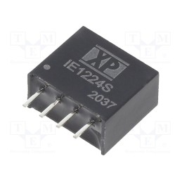 1 pcs x XP POWER - IE1224S - Converter: DC/DC, 1W, Uin: 12V, Uout: 24VDC, Iout: 42mA, SIP, 150kHz
