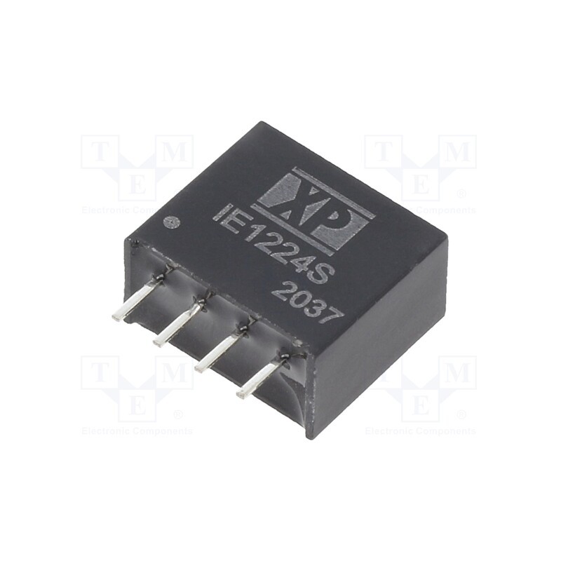 1 pcs x XP POWER - IE1224S - Converter: DC/DC, 1W, Uin: 12V, Uout: 24VDC, Iout: 42mA, SIP, 150kHz