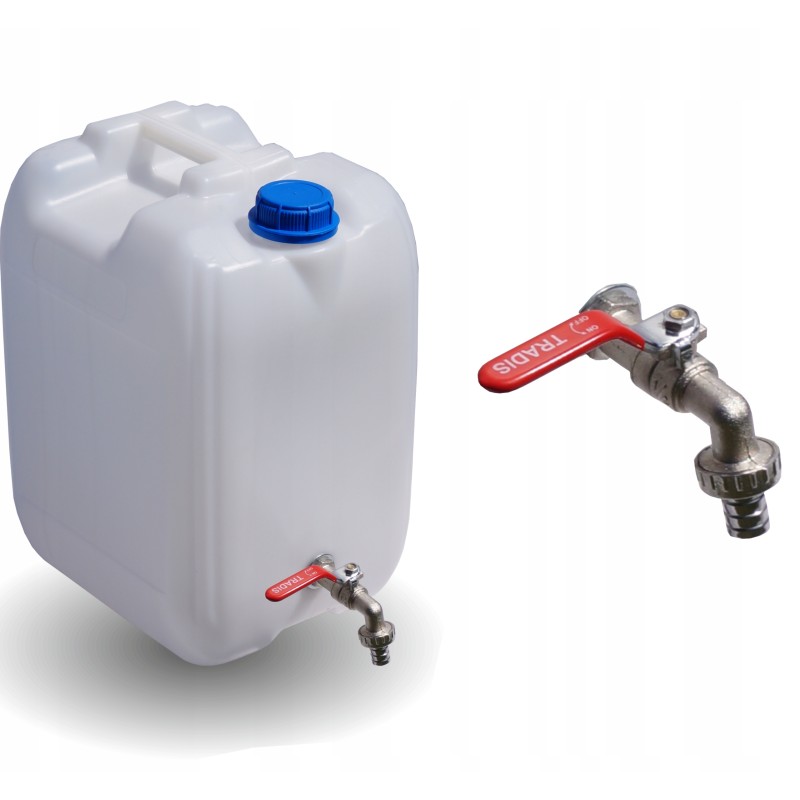 Bank tank, 5 liter container with a metal tap