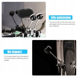 2pcs drum skin sticker protective reinforcement