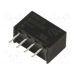 1 pcs x Murata Power Solutions - CRE1S0505S3C - Converter: DC/DC, 1W, Uin: 2.97÷3.63V, Uout: 5VDC, Iout: 200mA, SIP