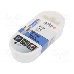 1 set x WIHA - 41617 - Screwdriver bit, hex key, HEX 5/32', Overall len: 25mm, 5pcs, T