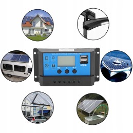Solar pwm regulator 12v 24v charging 30a